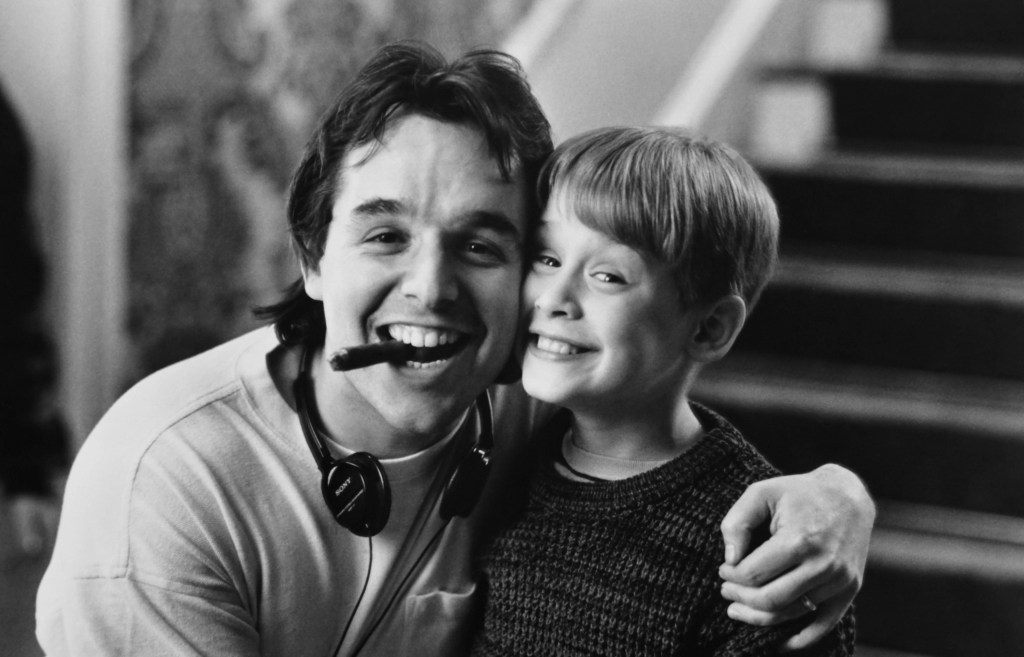 Chris Columbus on the set of Home Alone