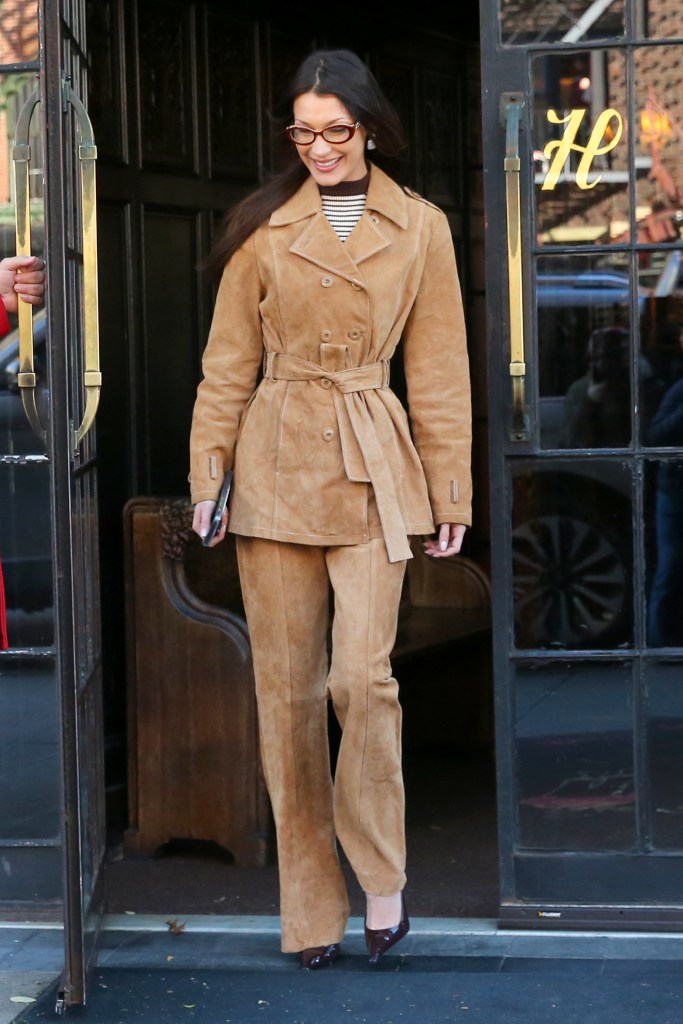 Bella Hadid shows off her style while stepping out in NYC.