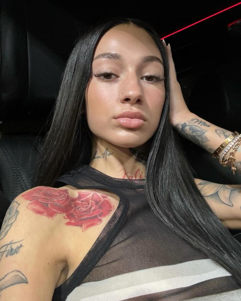 A selfie of Bhad Bhabie.