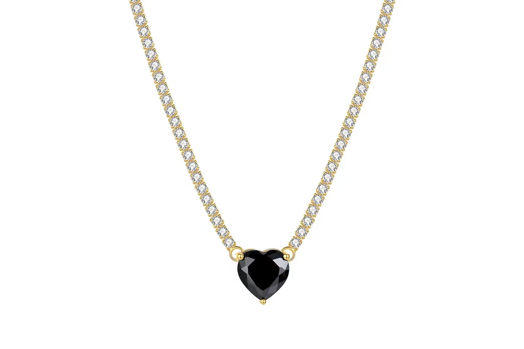 A heart-adorned necklace