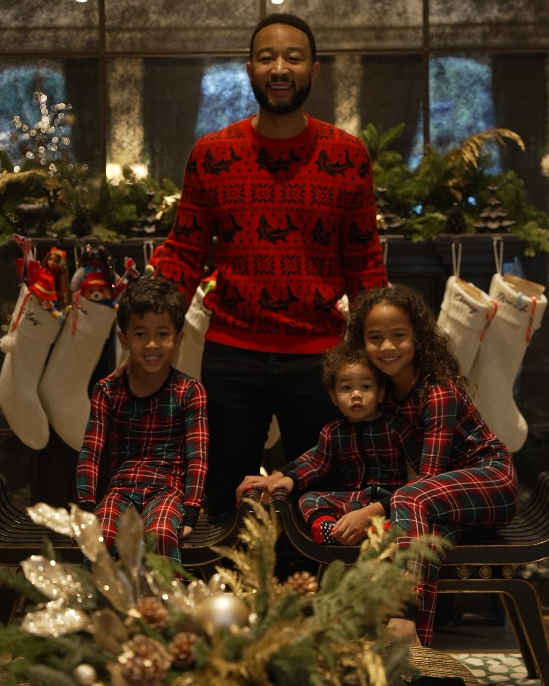 Chrissy Teigen, John Legend and their kids celebrate Christmas