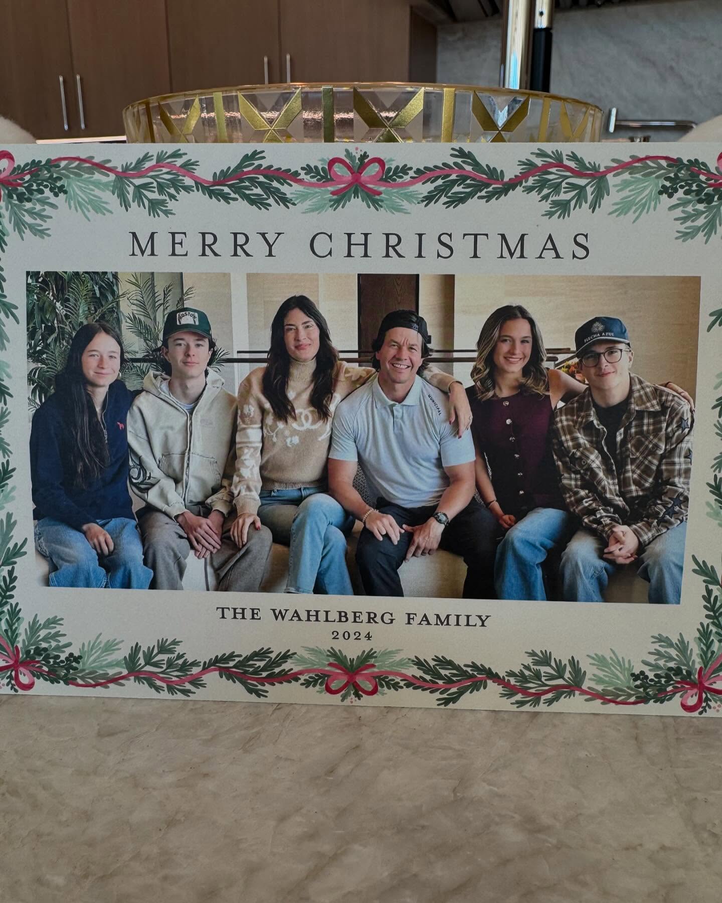 Mark Wahlberg and wife Rhea celebrate Christmas with a rare family photo