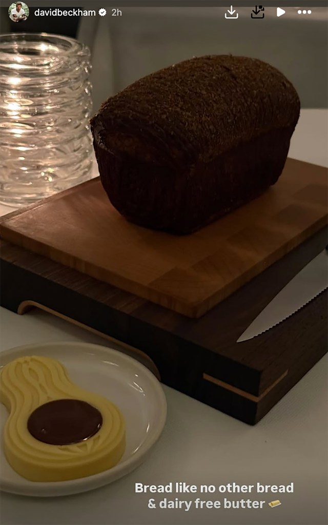 A dish from David and Victoria Beckham's date night at Eleven Madison Park posted on Instagram Dec. 17. 