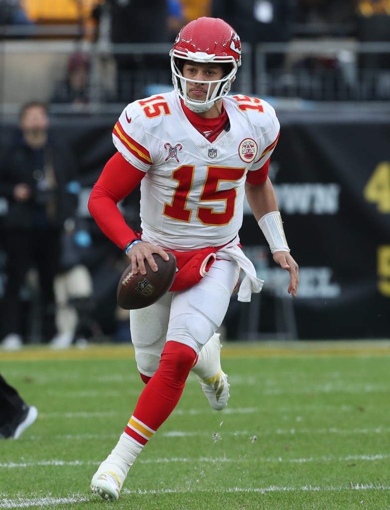 Patrick Mahomes playing in his Kansas City Chiefs game on Christmas Day Wednesday. 