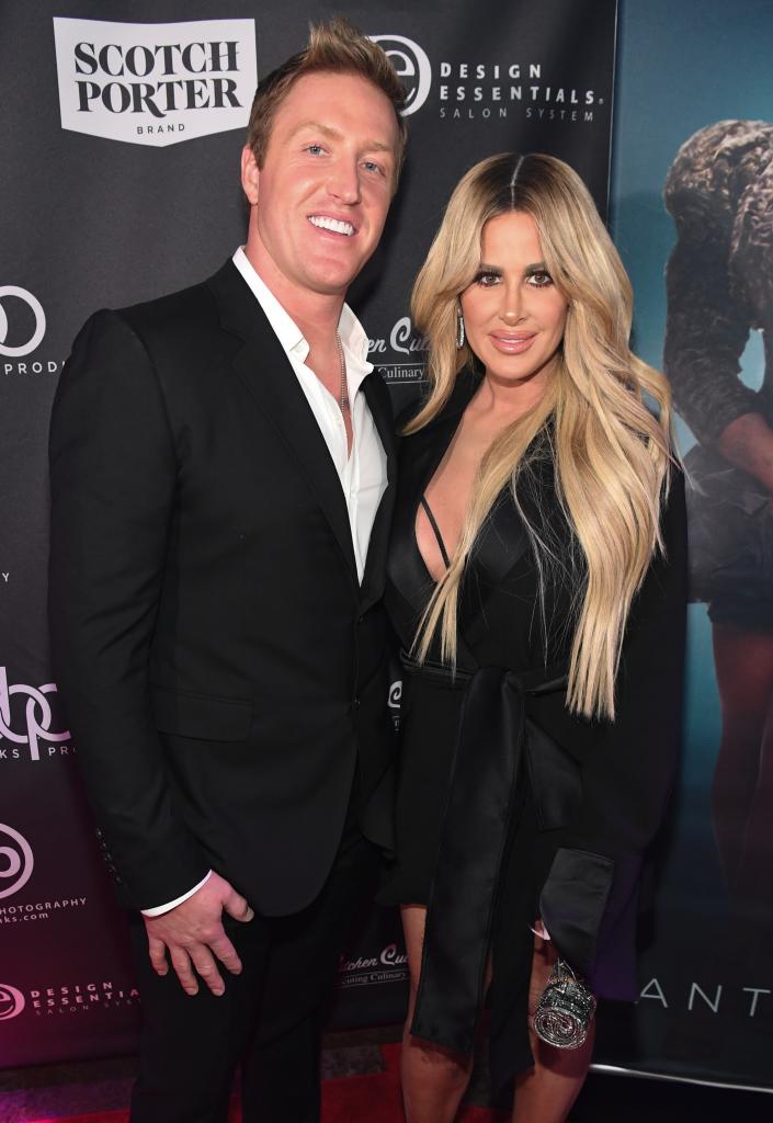 Kroy Biermann and Kim Zolciak at Casino Royale: Derek Blanks 40th Birthday Bash & Production Company Launch at Havana Club on November 2, 2017 in Atlanta, Georgia.  