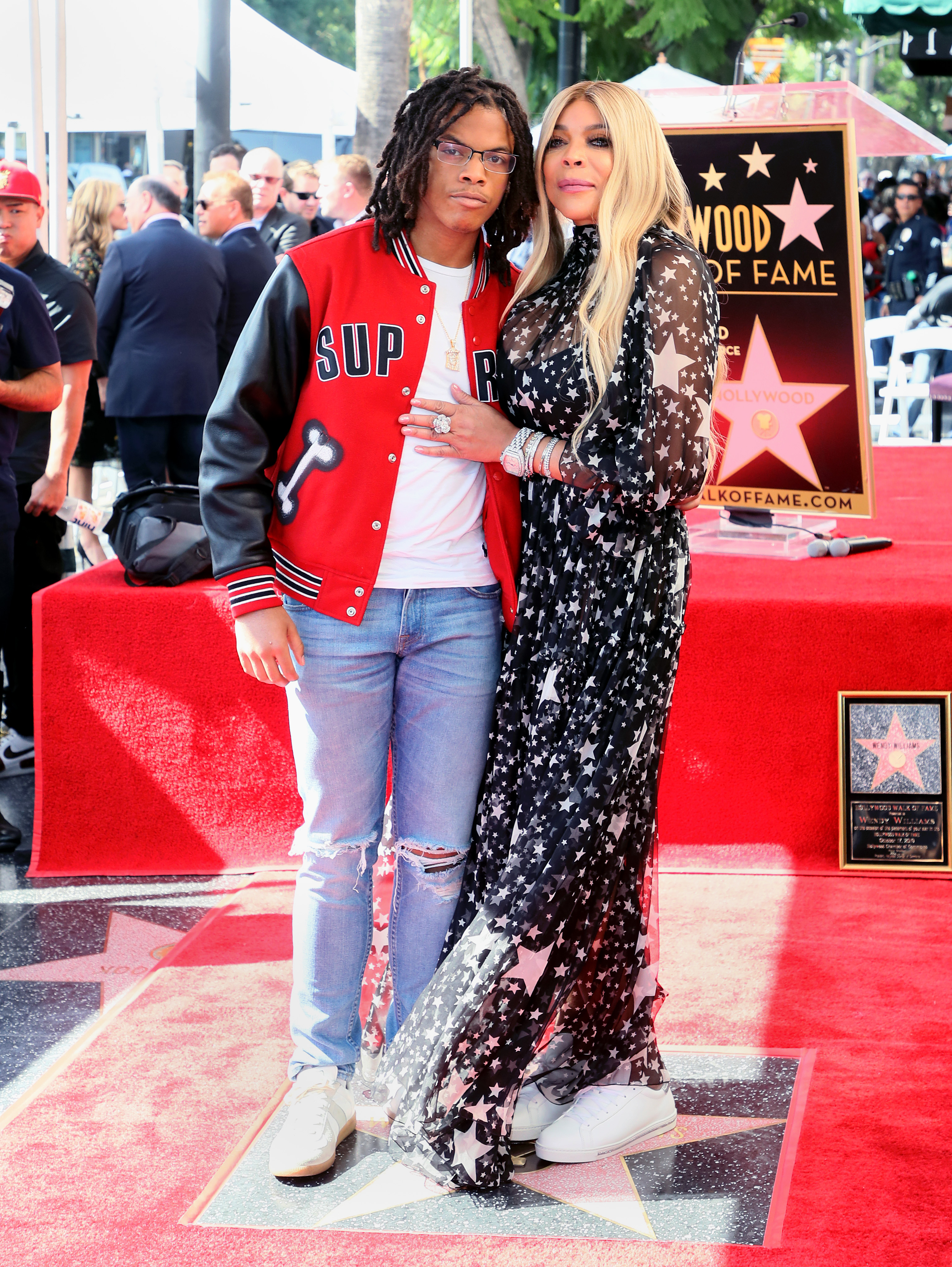 Wendy Williams and her son, Kevin Hunter Jr., in 2019.