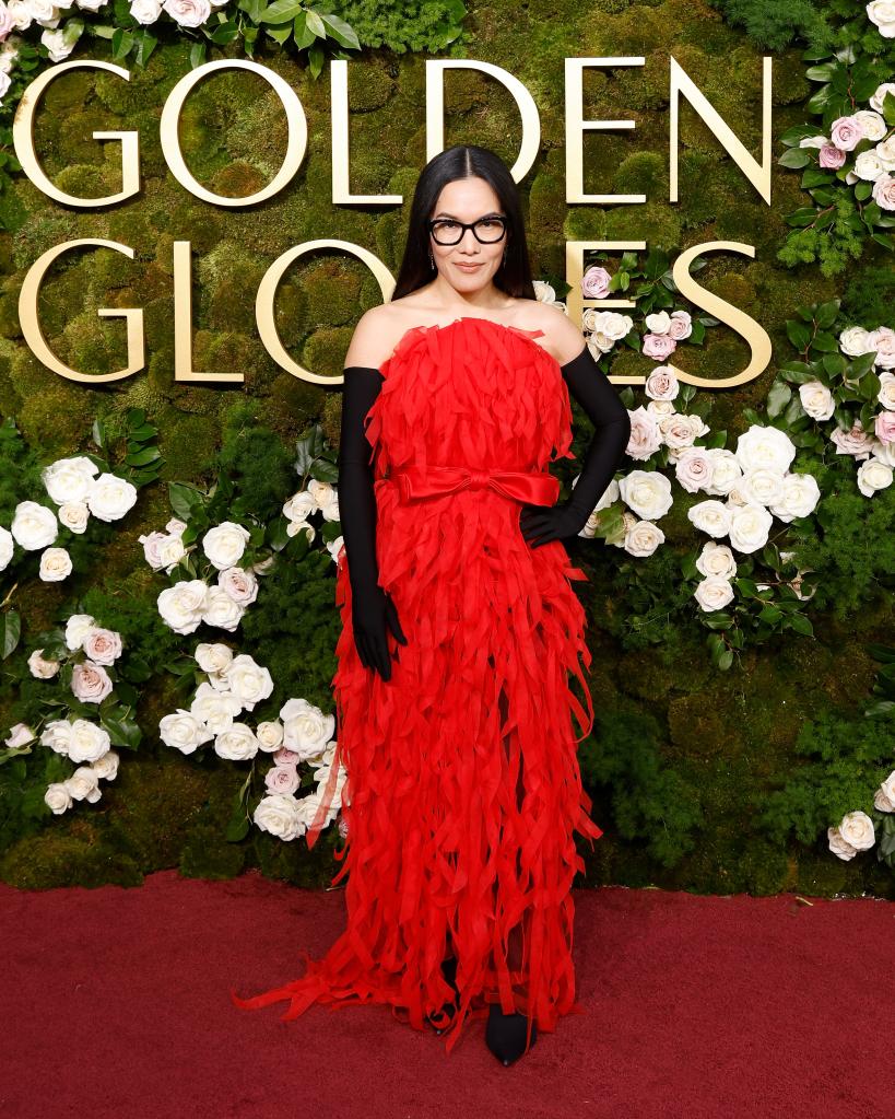 Ali Wong attends the 2025 Golden Globe Awards at The Beverly Hilton on January 05, 2025 in Beverly Hills, California.