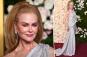 Nicole Kidman dials up the drama with huge ponytail and backless gown on the 2025 Golden Globes red carpet