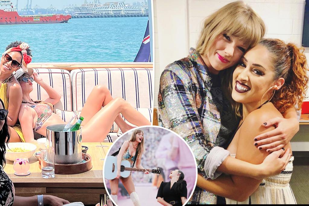 Taylor Swift stuns in bikini in backup singer’s rare behind-the-scenes Eras Tour snap