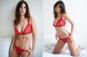 Emily Ratajkowski turns up the heat in red for Valentine's Day lingerie ad campaign