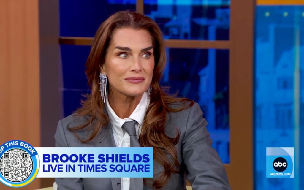 Brooke Shields at "Good Morning America" Monday