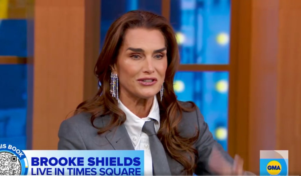 Brooke Shields at "Good Morning America" Monday