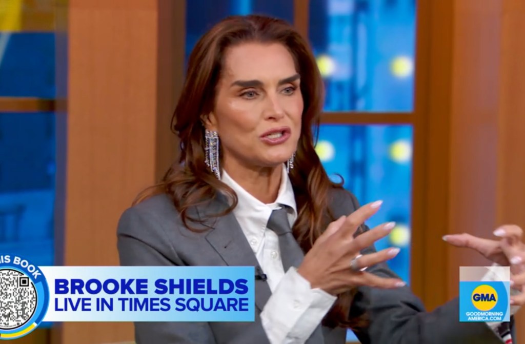 Brooke Shields at "Good Morning America" Monday