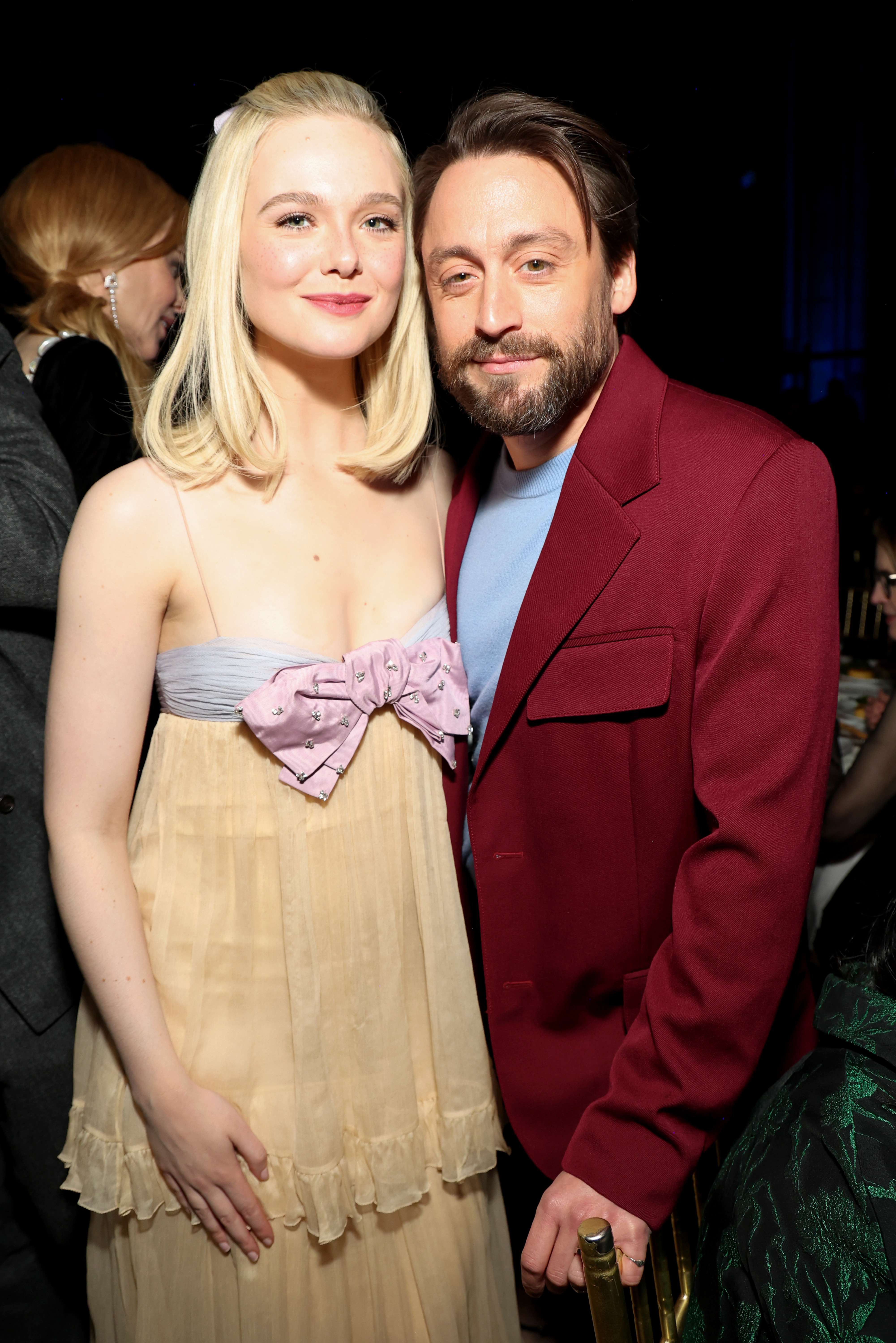 Elle Fanning and Kieran Culkin attend The National Board of Review Annual Awards Gala  at Cipriani 42nd Street on January 07, 2025 in New York City.