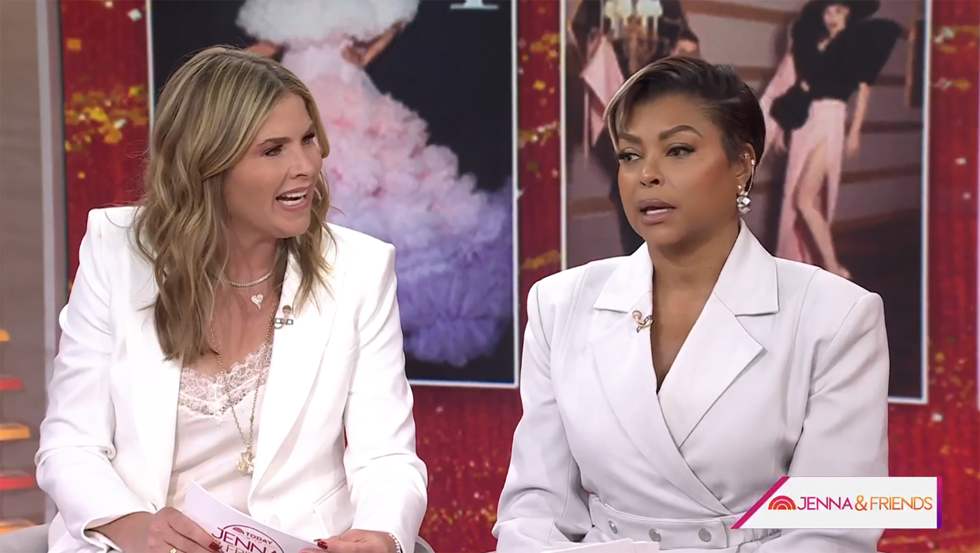 Jenna Bush Hager, Taraji P. Henson sitting on "Today"