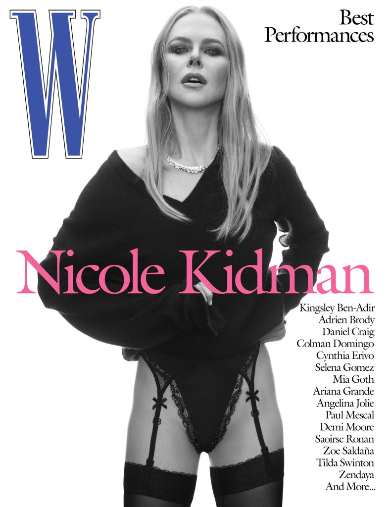 Nicole Kidman for W magazine on Jan. 3, 2025