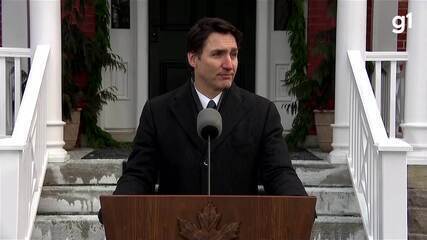 Justin Trudeau, primeiro-ministro do Canadá, anuncia que deixará o cargo