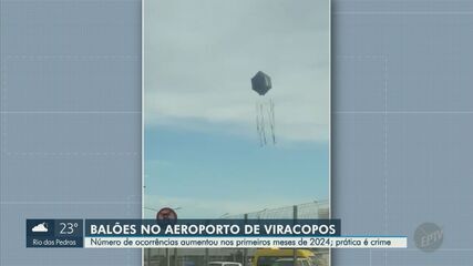 Ocorrências de balões próximo ao Aeroporto Viracopos preocupam; veja números
