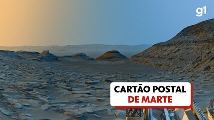 Robô Curiosity envia imagem de 'cartão postal' de Marte