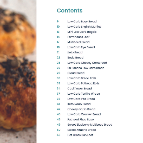 Low Carb Bread Cookbook