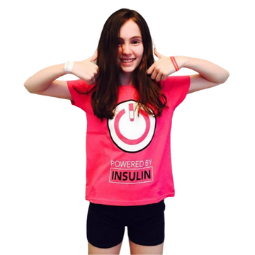 Powered by Insulin Tee (Girls)