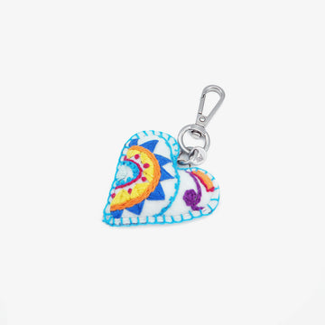 Colourful Heart Keyring