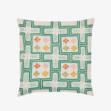 Small Tarshumar Cushion in Green