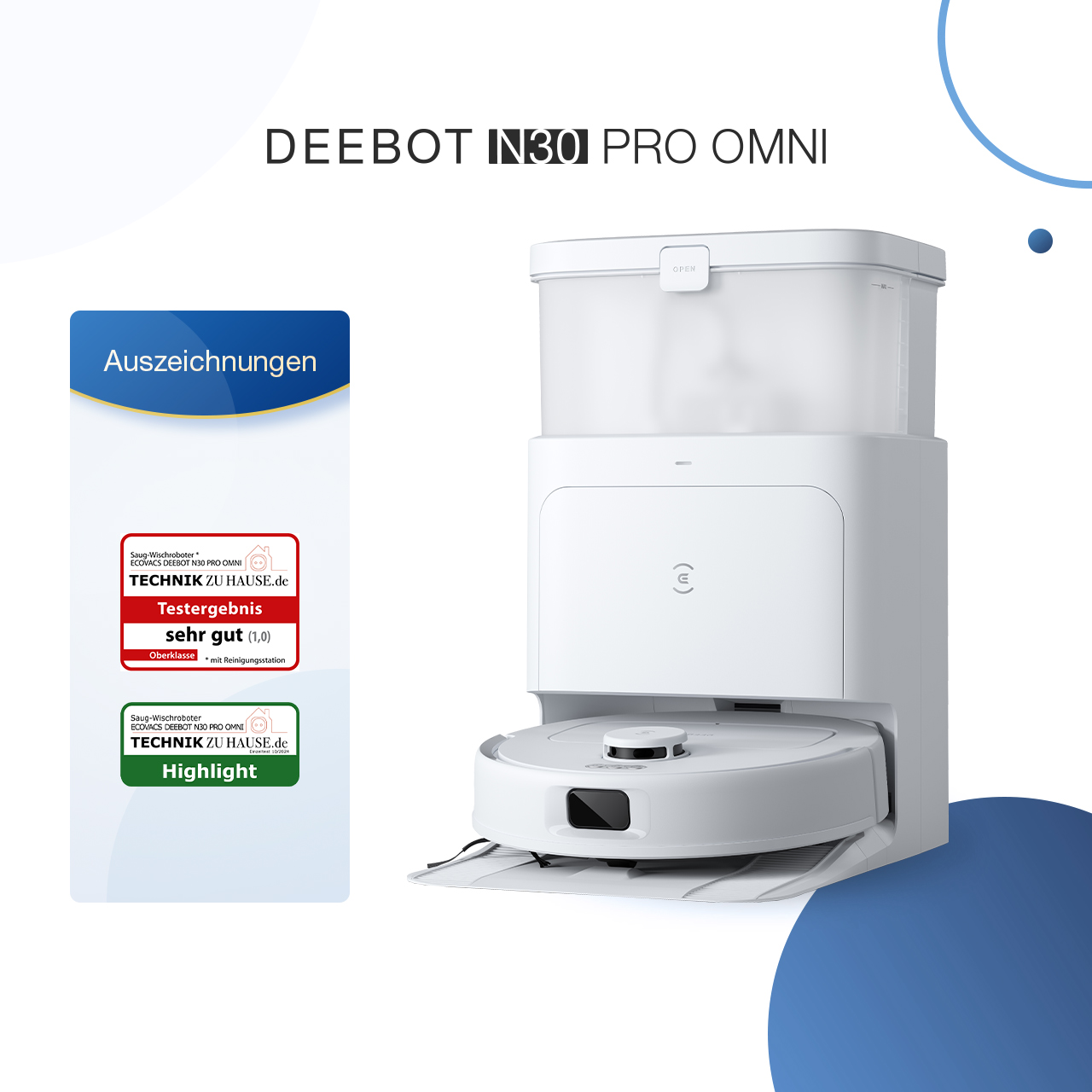 DEEBOT N30 PRO OMNI Weiß