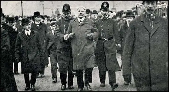 Arrest of Captain C. M. Gonne, a member of the Men's League for Women's Suffrage (18th November, 1910)