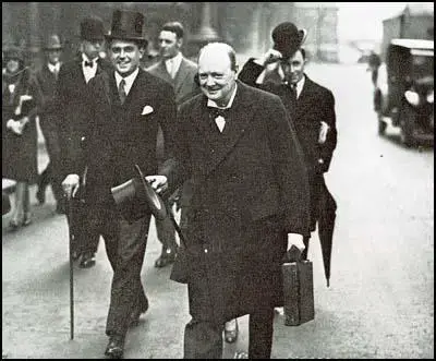 Robert Boothby and Winston Churchill in 1928