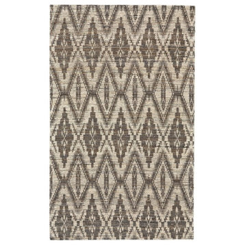 Weave & Wander Lacombe Rug, Silver/Gray, 8'x11'