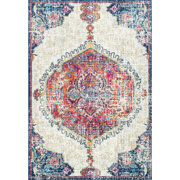 Nuloom Traditional Medallion, Multicolor 5'x7'5"