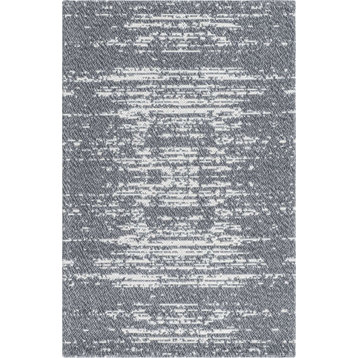 Unique Loom Ivory/Gray Static Decatur Area Rug, Gray/Ivory, 2'2x3'0, Rectangular