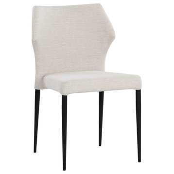 James Stackable Dining Chair, City Beige, Set of 2