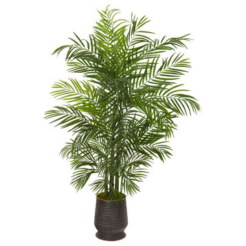 65" Areca Artificial Palm Tree, Decorative Planter UV Resistant, Indoor/Outdoor