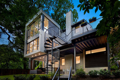 Inspiration for a contemporary exterior home remodel in DC Metro