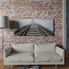 Yosemite Home Decor "Bending Iron" Wood Gallery Wrapped Wall Art in Gray