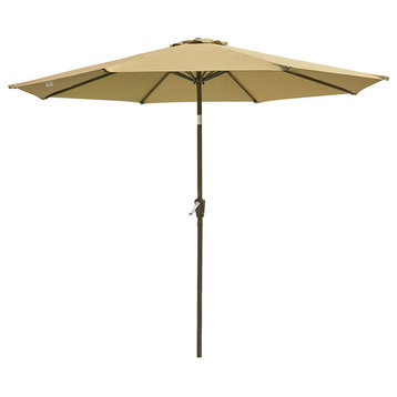 Yescom 9�?UV50+ Fade Resistant Patio Umbrella 8 Rib Crank Tilt