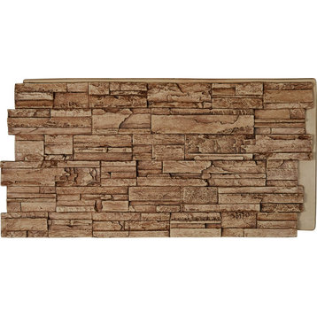 48 5/8"W x 24 3/4"H x 1 1/4"D Cascade Stacked Stone, StoneWall Faux Siding Panel