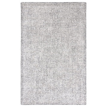 Safavieh Abstract Collection ABT470 Rug, Ivory/Black, 10'x14'