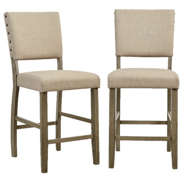 Township Upholstered Counter Chairs Set of 2