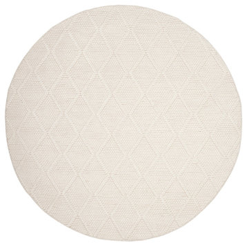 Safavieh Couture Natura Collection NAT310 Rug, Ivory/Ivory, 6' Round
