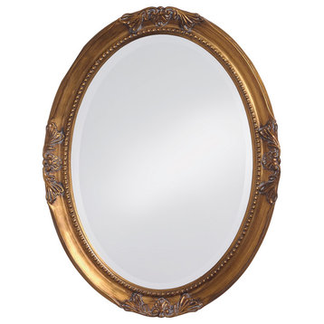 Howard Elliott Queen Ann Mirror, Antique Gold