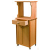 Hutch Top Cart With Enclosed Storage