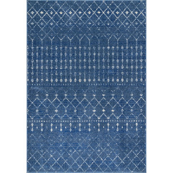 Nuloom Moroccan Blythe Contemporary Area Rug, Dark Blue 8'x10'