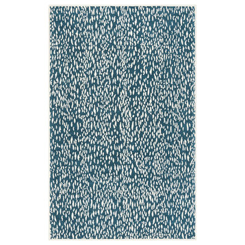 Safavieh Marbella Mrb657D Geometric Rug, Blue/Ivory, 4'0"x6'0"
