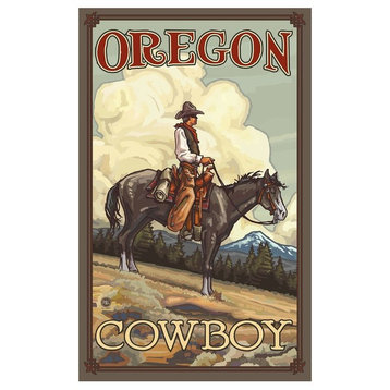 Paul A. Lanquist Oregon Summer Cowboy Clouds Art Print, 12"x18"