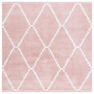 Safavieh Augustine Collection AGT829 Rug, Pink/Ivory, 6'4" x 6'4" Square