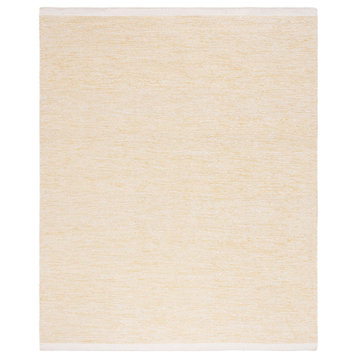 Safavieh Natura Nat776C Solid Color Rug, Yellow/Ivory, 4'x6'