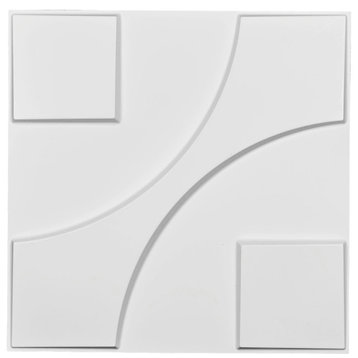 19 5/8"W x 19 5/8"H Nestor EnduraWall Decorative 3D Wall Panel, White